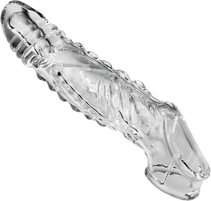 Vibrierende Penishülle Vergrößerung mit Fernbedienung und Multifunktionales