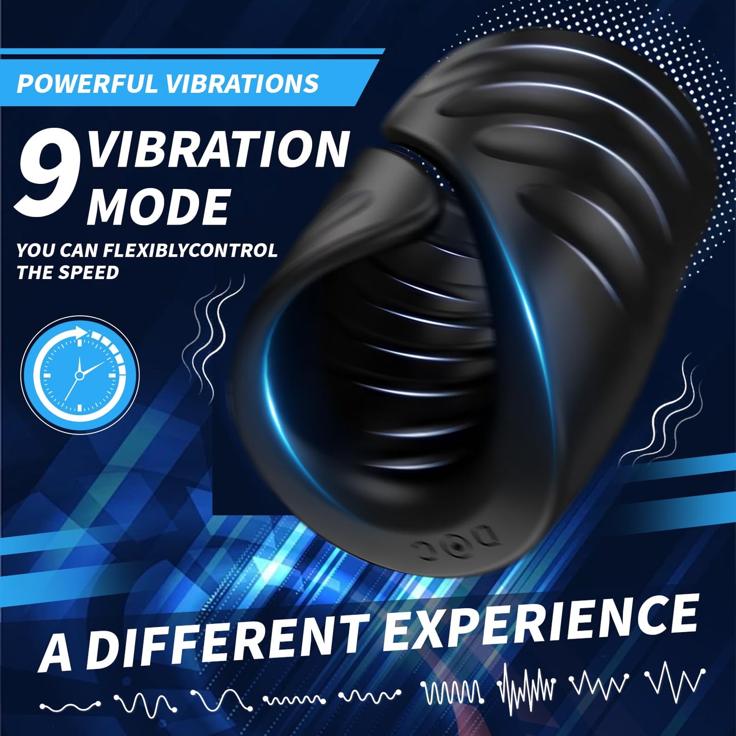 Elektrischer Penistrainer Vibrator Stimulator Masturbator mit 9 Vibrationsmodi