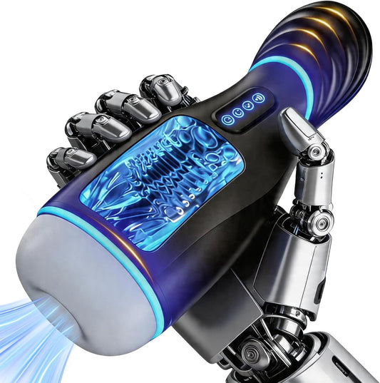 Automatische Masturbationsgeräte Penis Stroker mit 9 Saug und Teleskopmodi