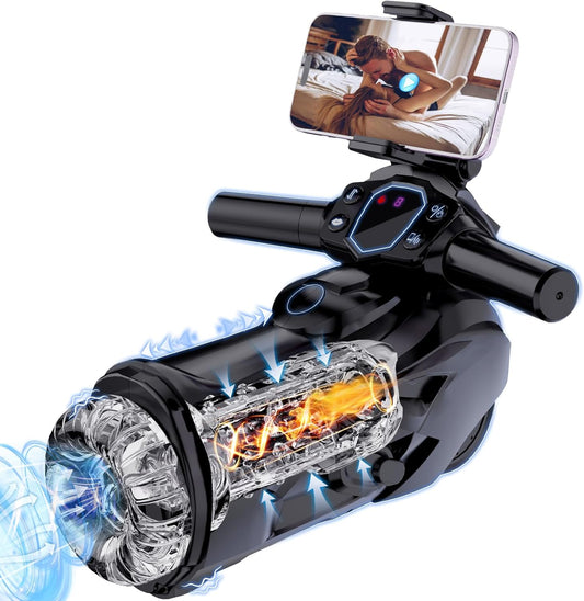 Automatische Masturbator Penispumpe Sexmaschine mit 9 Stoß-Saug-Vibrations-Heizmodi