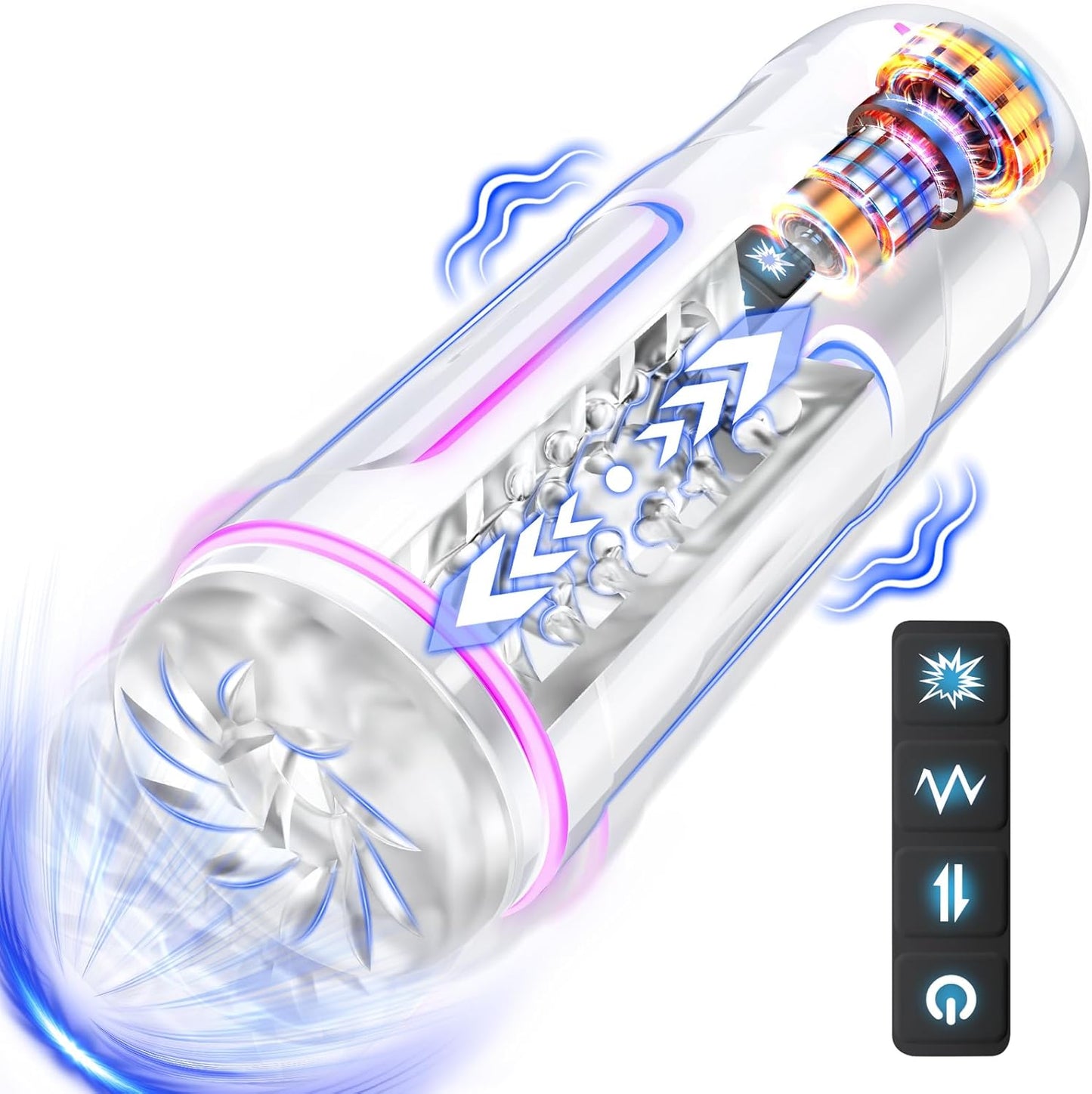 Automatische Masturbator Stroke Blowjob Maschine mit 5 Stoß und 5 Vibrationsmodi