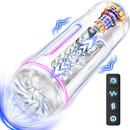 Automatische Masturbator Stroke Blowjob Maschine mit 5 Stoß und 5 Vibrationsmodi