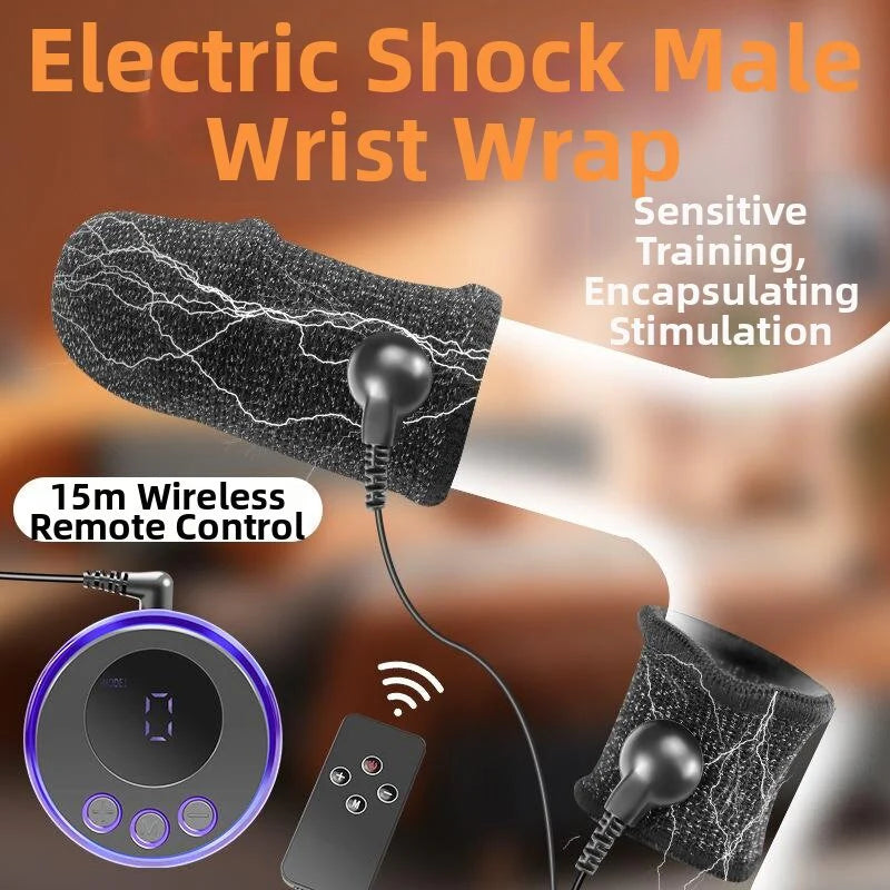 Elektro Schock Penisringe Stimulator mit 8 Stromschlagmodi und 19 Stromschlagintensitäten