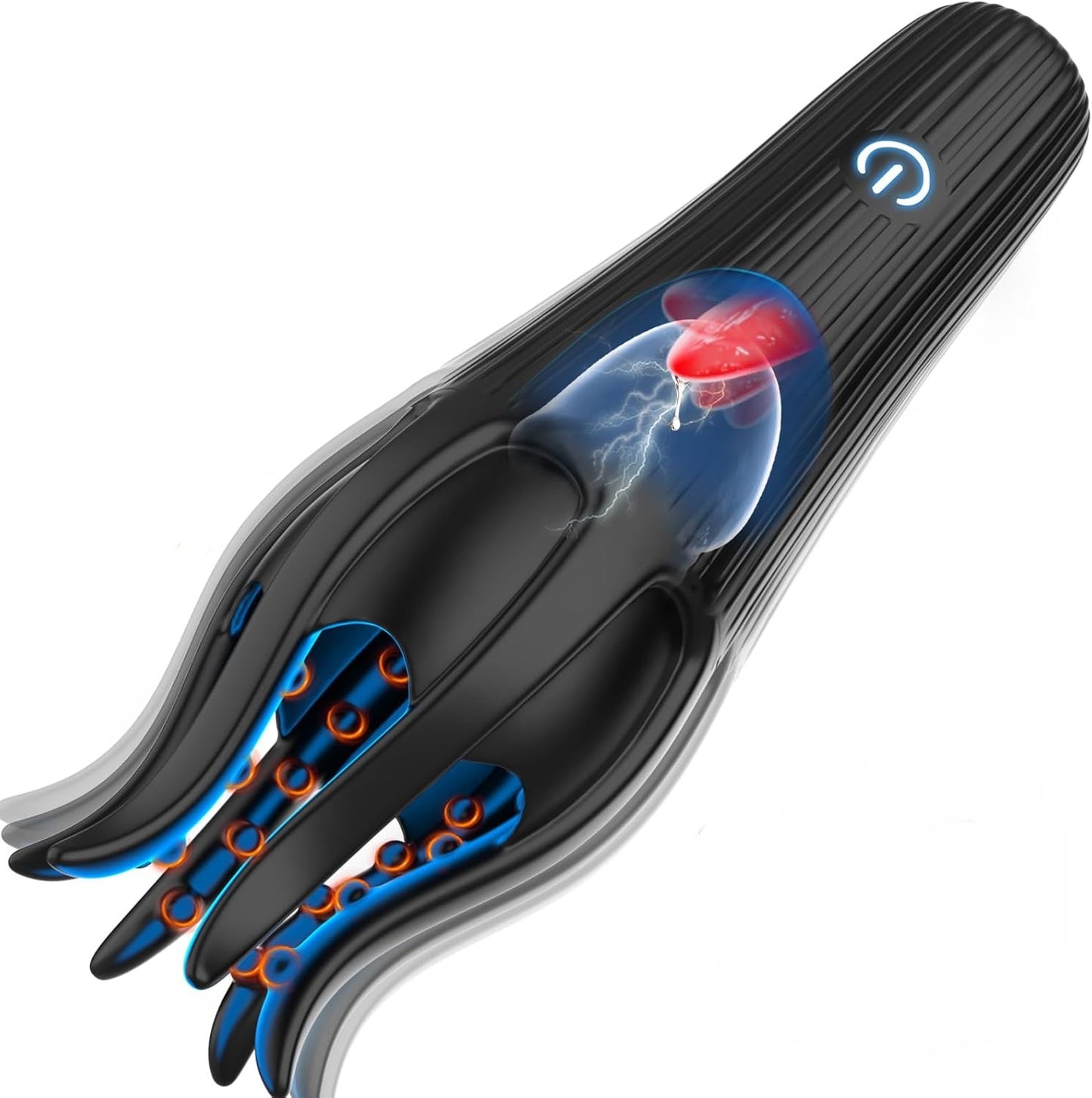 Penistrainer Vibrator Eichelmassagegerät Stimulator Oralsex Masturbatoren mit 10 Modi