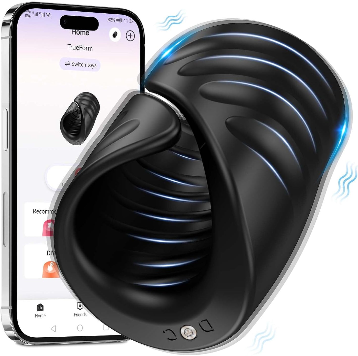 Elektrischer Penistrainer Vibrator Stimulator Masturbator mit 9 Vibrationsmodi