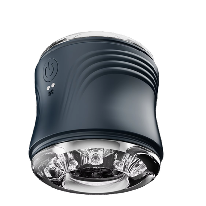 Elektrischer Masturbator Offenes Penis Trainer mit 10 Vibrationen 2 Motoren