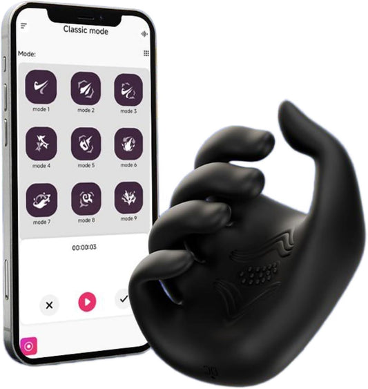 360° Umfassender Penistrainer Eichelvibrator mit 10 Vibrationsmodi & APP-Steuerung