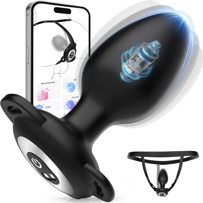 Tragbarer Prostatamassager Vibrator Analplug Stimulator mit 10 Vibrationsmodi
