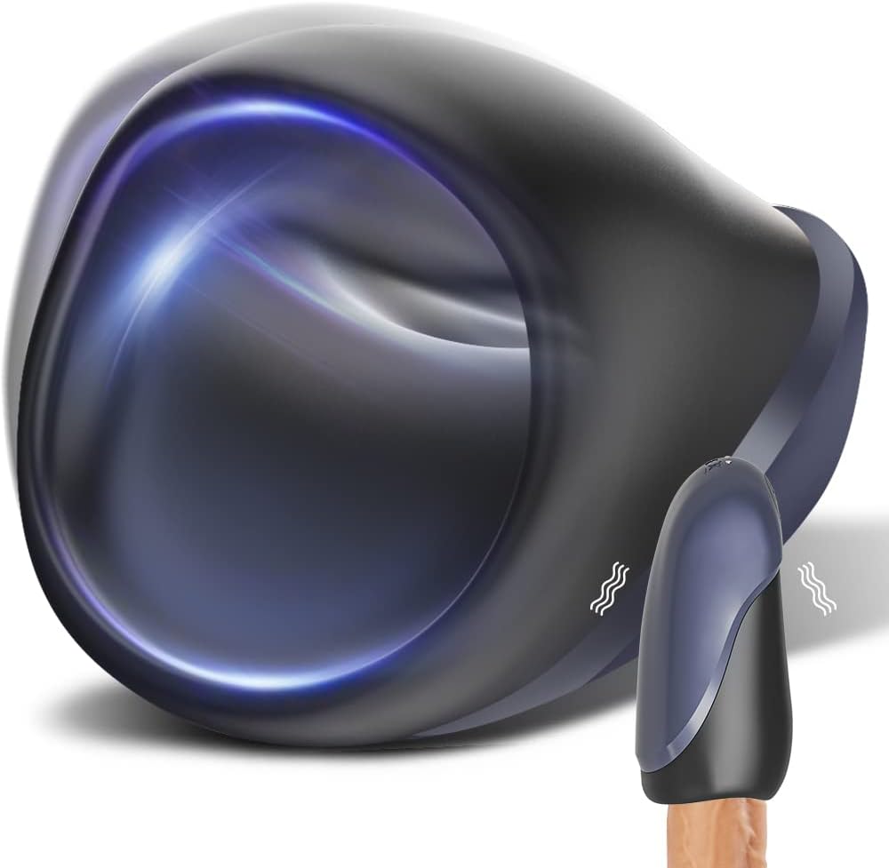 Automatischer Penis Trainer Stroker Masturbator mit 14 Vibrationsmodi & 2 Motoren
