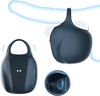 Hodenmassagegerät Cock Ring Penistrainer Vibrator mit 10 Vibrations und Pulsationsmodi