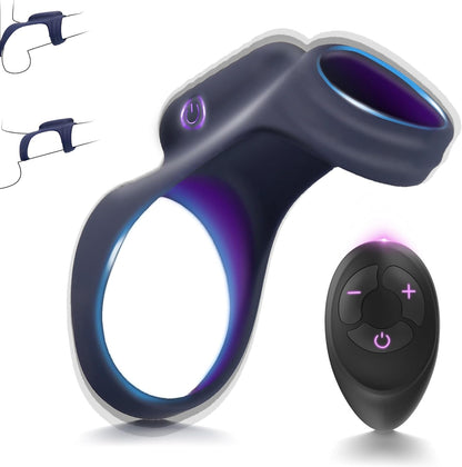 3 IN 1 Penistrainer Vibrator Cockring Stimulator Masturbator mit 10 Vibrationsmodi