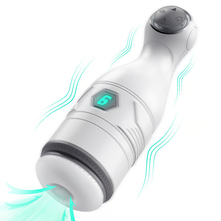 6 IN 1 Verbesserter Automatischer Masturbator Sexmahine mit 6 Vibrations & 4 Saugmodi