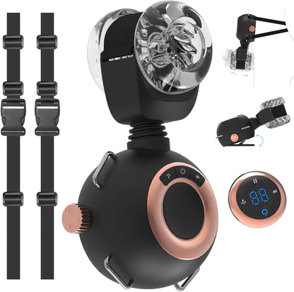 Strap-On Masturbator Sexmachine Stroker mit 9 Vibrationen & Schwingen & Stoßen