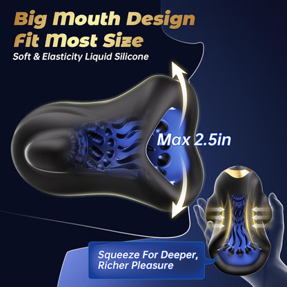 Elektrisch Penistrainer Eichel Stimulator Masturbatoren mit 6 Vibrationsstimulationsmodi