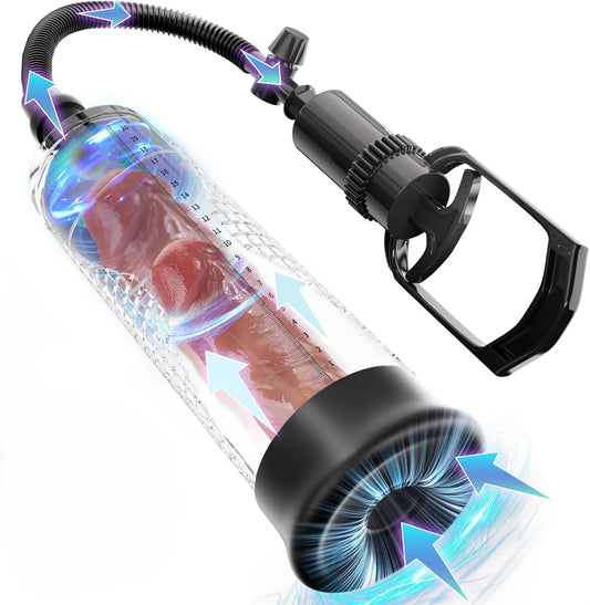 Penispomp met trekhandvat - 20cm Ø7cm 