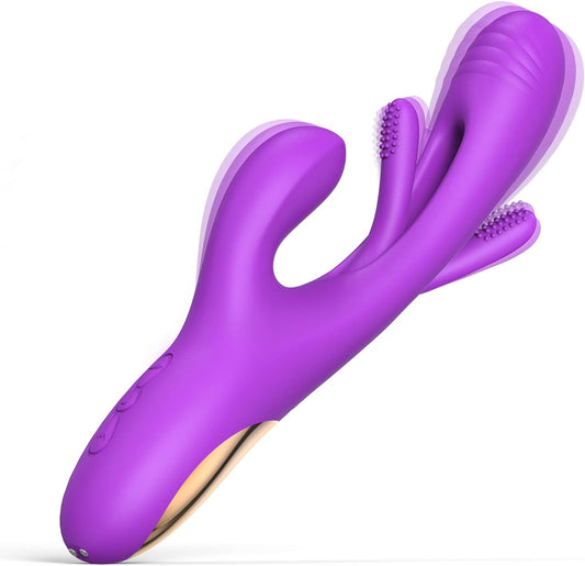 G-Spot Fluttering Vibrator Dildo with 7 Vibrations 7 Flutter Modes 