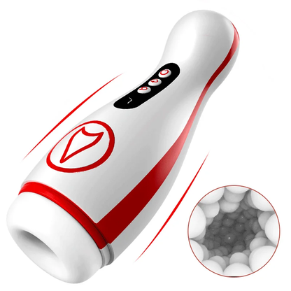 Automatischer Masturbator Penispumpe Stroker mit 3 Saug & 7 Stoß & Rotations & Vibrations