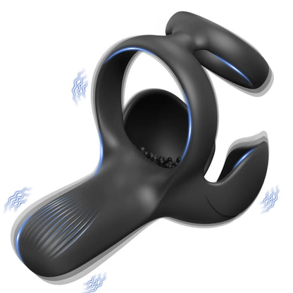 Mehrfachstimulation Penistrainer Cock Ring mit Verschiedenen Vibrationsmodi