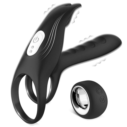 3 in 1 erotisch voor je clitoris &amp; G-spot dubbele penisvibrators met 12 vibratiestanden 