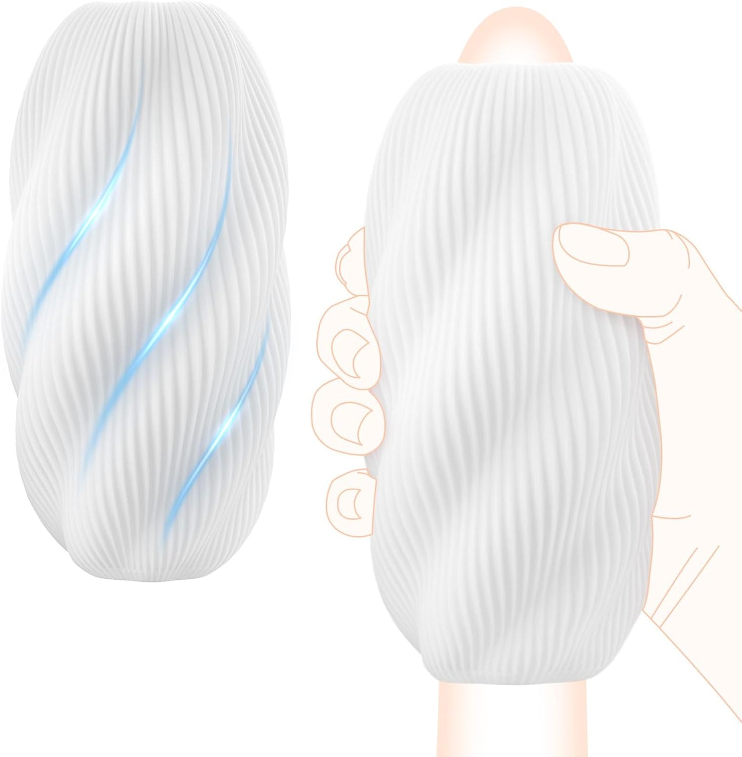 Realistische Hülle Penistrainer Pocket Pussy Masturbator mit Strukturierte Innenkammer