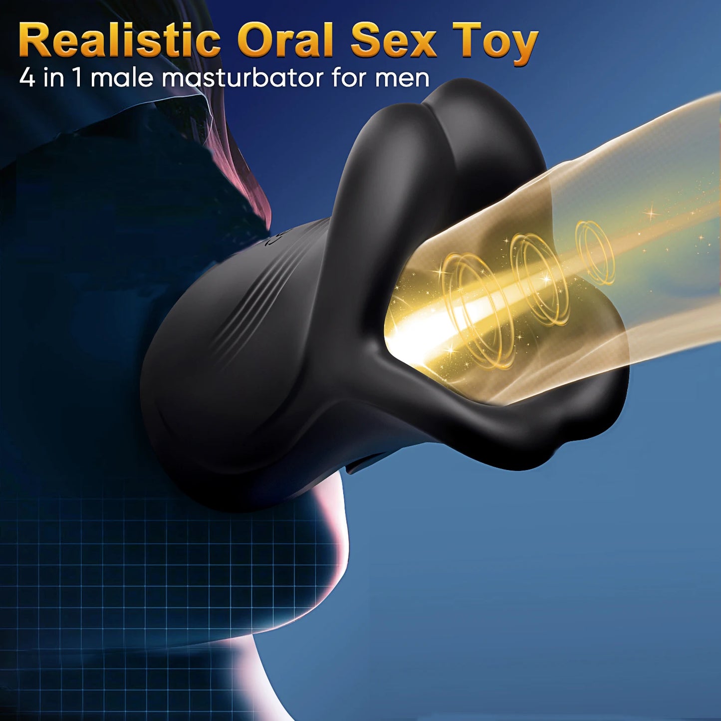 Tippen Stroker Stimulator Penis Trainer Vibrator Masturbator Gerät mit 9 Modi