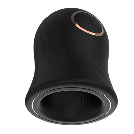 Elektrische masturbators Penistrainer Eikelstimulator met 12 vibratiemodi 