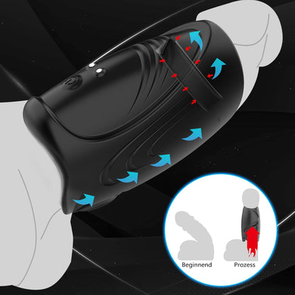 Elektrische Penis Trainer Vibrator Masturbator  mit 10 Vibrationsmodi & 40 ℃ Heizung