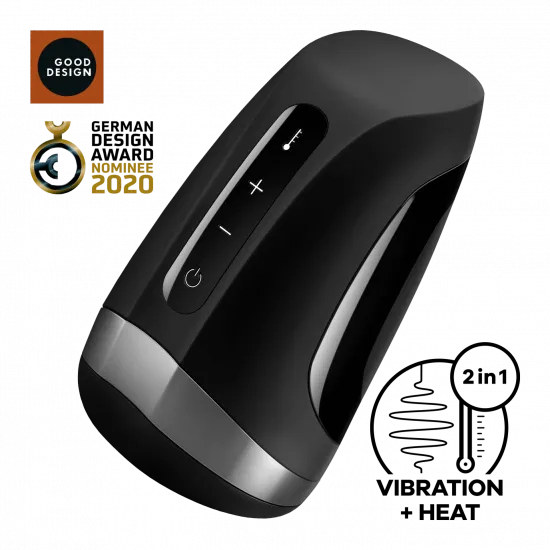 2 IN 1 Automatischer Heat Penistrainer Stimulator Masturbator mit 11 Vibrationsmodi