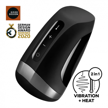 2 IN 1 Automatischer Heat Penistrainer Stimulator Masturbator mit 11 Vibrationsmodi