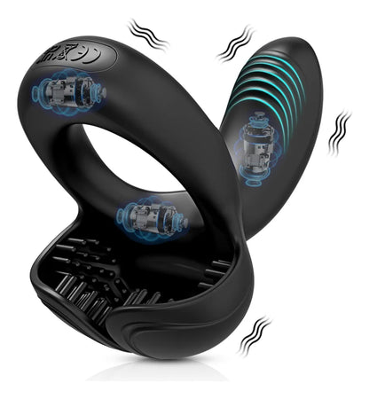 4 in 1 Penisring Cockring  Vibratoren mit 10 Leistungsstarke Vibrationsmodi
