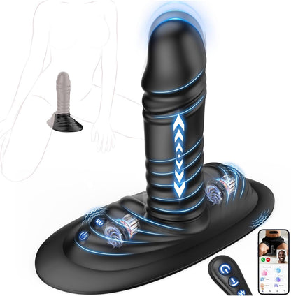 AI Sync Anal Plug Dildo & Grinder-Vibrator mit 9 Vibrations & 3 Stoßmodi