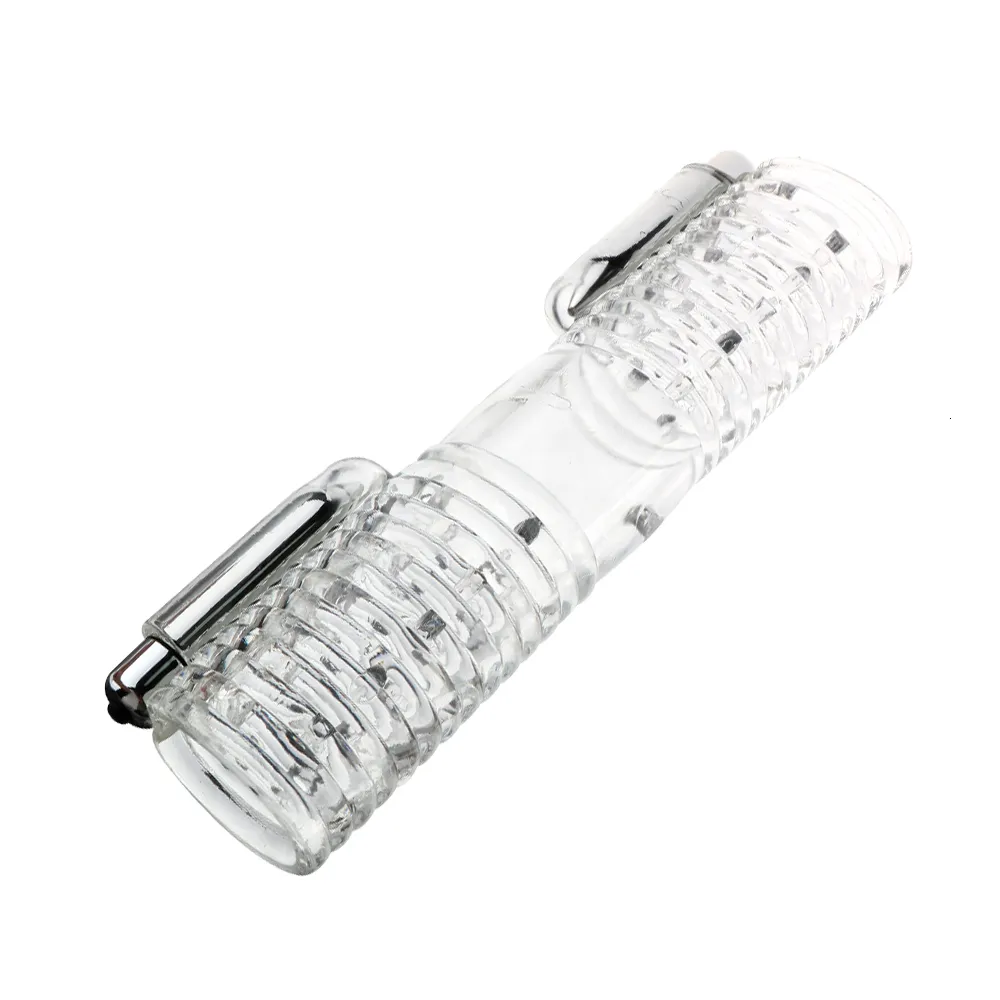 Doppel Stroker Elektrischer Penistrainer Vibrator Masturbator mit Mehrere Modi