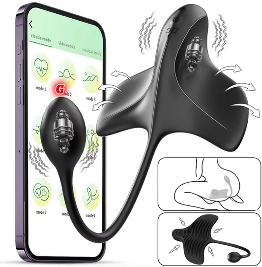 Prostata Massagegerät Analplug Penistrainer Stimulator mit 9+9 Vibrationsmodi