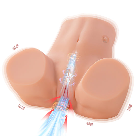 9,65 LB automatische zuigende vibrerende sekspop realistische masturbator 