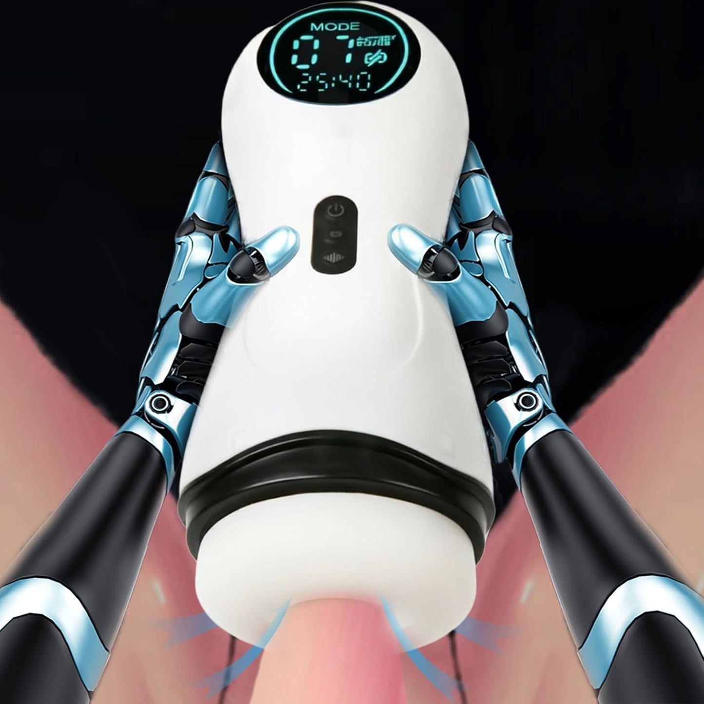 Elektrischer Masturbator Penis Vibrator Trainer Eichel Stimulator mit 12 Saug & Vibrations