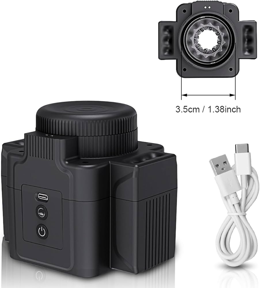 Smart Camera Masturbatoren Stroker Blowjob mit 7 Rotierenden 7 Stoß & 7 Vibrationsmodi