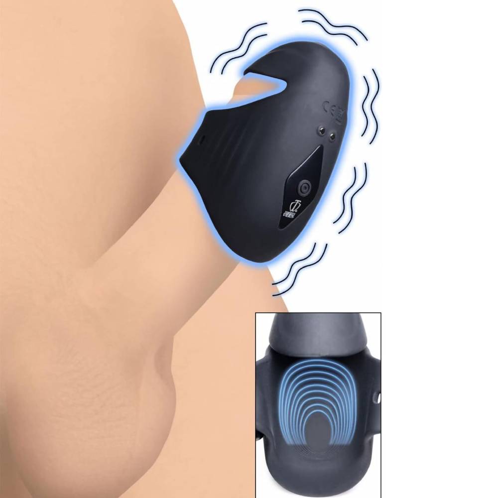 360° Umhüllung Automatische Penistrainer Eichelmassagegerät mit 10 Vibrationsmodi