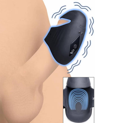 360° Umhüllung Automatische Penistrainer Eichelmassagegerät mit 10 Vibrationsmodi
