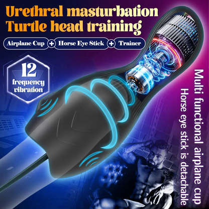 Eichel Stimulator Dilator Harnröhre Penistrainer Vibrator mit 10 Vibrationsmodi