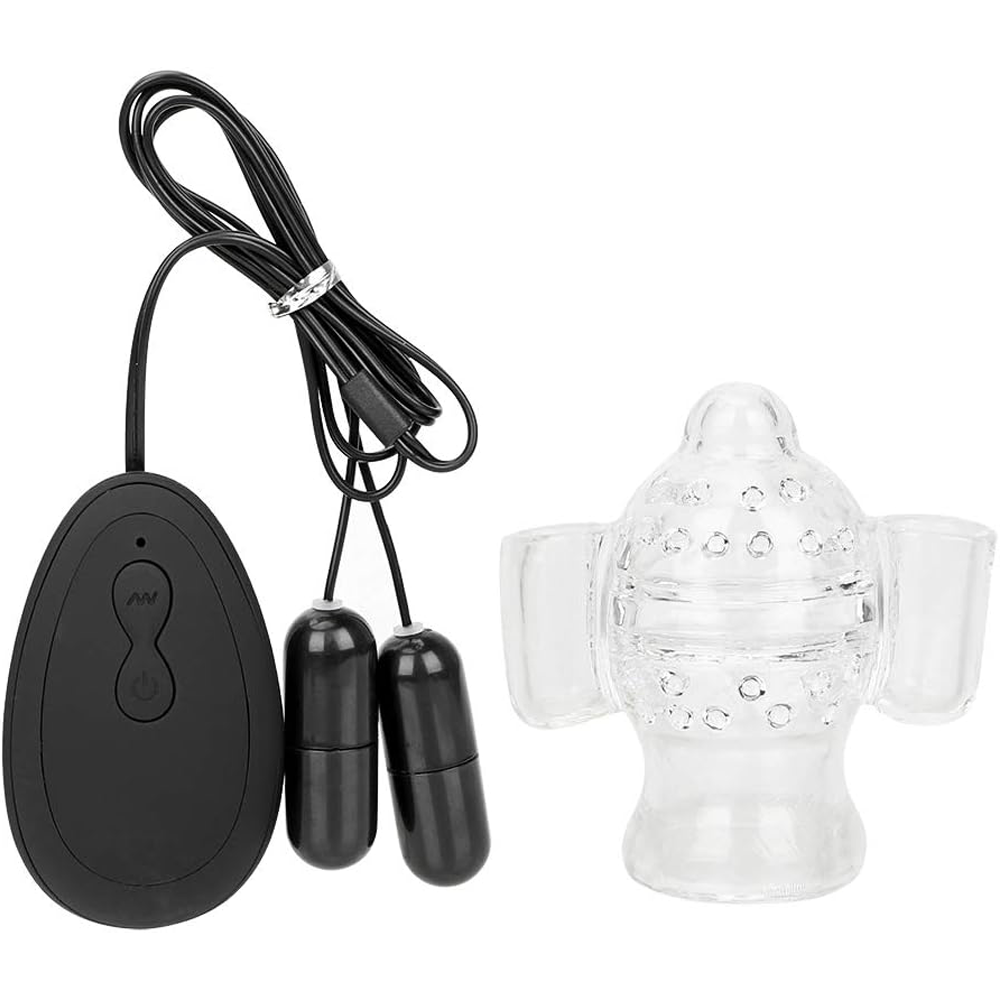 Vibrationsmassagegerät Eichel-Trainer mit Dual-Bullet Vibratoren & 20 Geschwindigkeiten