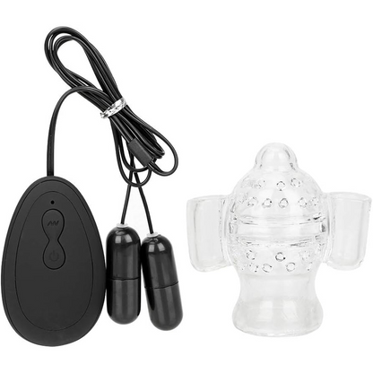 Vibrationsmassagegerät Eichel-Trainer mit Dual-Bullet Vibratoren & 20 Geschwindigkeiten