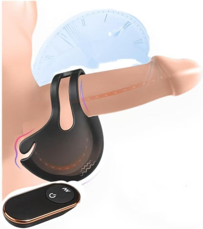 Doppeltem Hoden Vibrator Stimulator Penistrainer mit 9 Vibrationsmodi