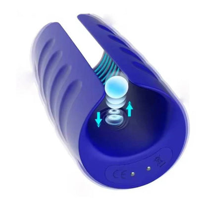 Beheizbarer Penistrainer Eichelmassagegerät mit 6 Vibrationsmodi und 4 Klopfmodi