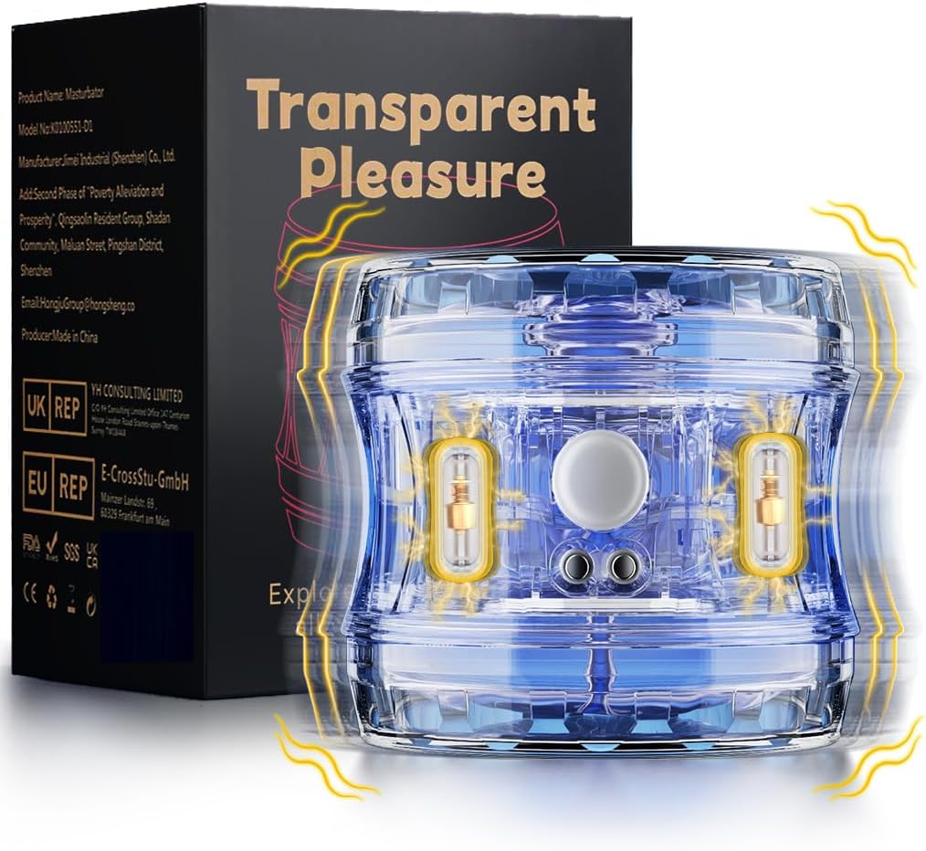 Tragbarer Pulse Penistrainer Vibrator Stroker Blowjob Masturbator mit 5 Vibrationsmodi