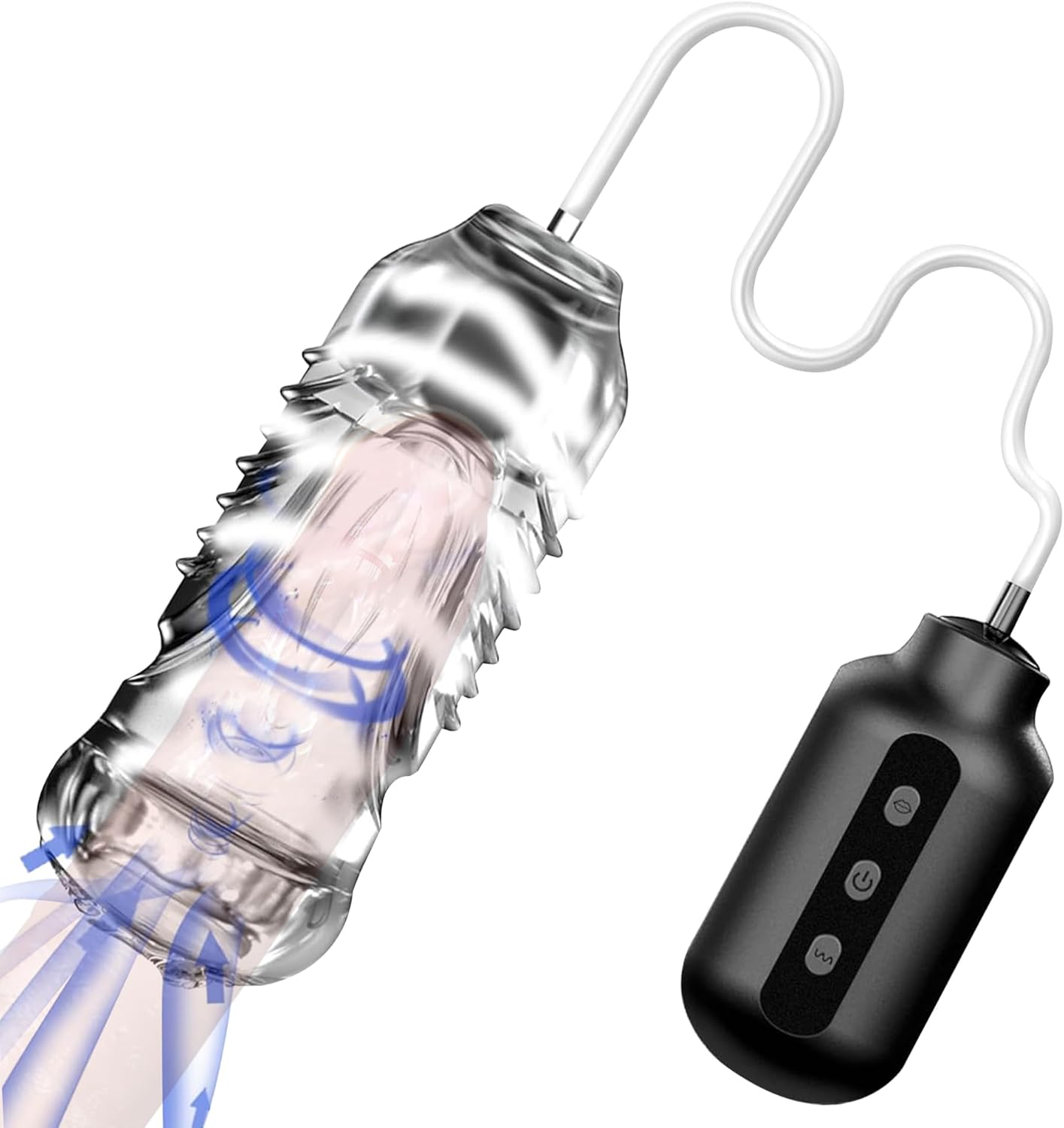 Elektrische Penistrainer Pocket Pussy Masturbator mit 7 Vibration & Vakuum Saugmodi