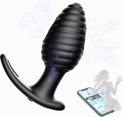 Stark E-stim Analvibratoren Prostata Stimulation mit 10 Vibrationsmodi ＆ Elektrische Schockmodi