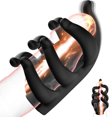 Finger-Like Penistrainer Glans Vibrator Stimulator mit 10 Vibrationsmodi