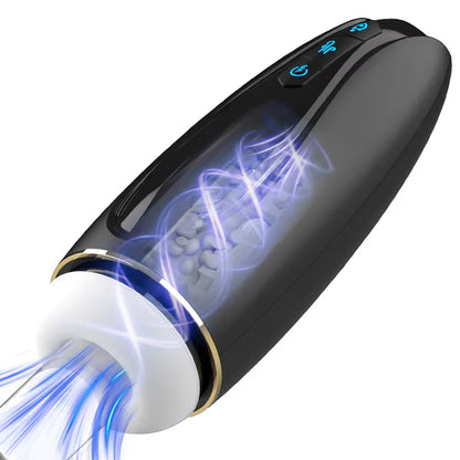 Automatischer Masturbationsbecher Glans Stimulator mit 9 Vibrationsmodi und 5 Saugmodi