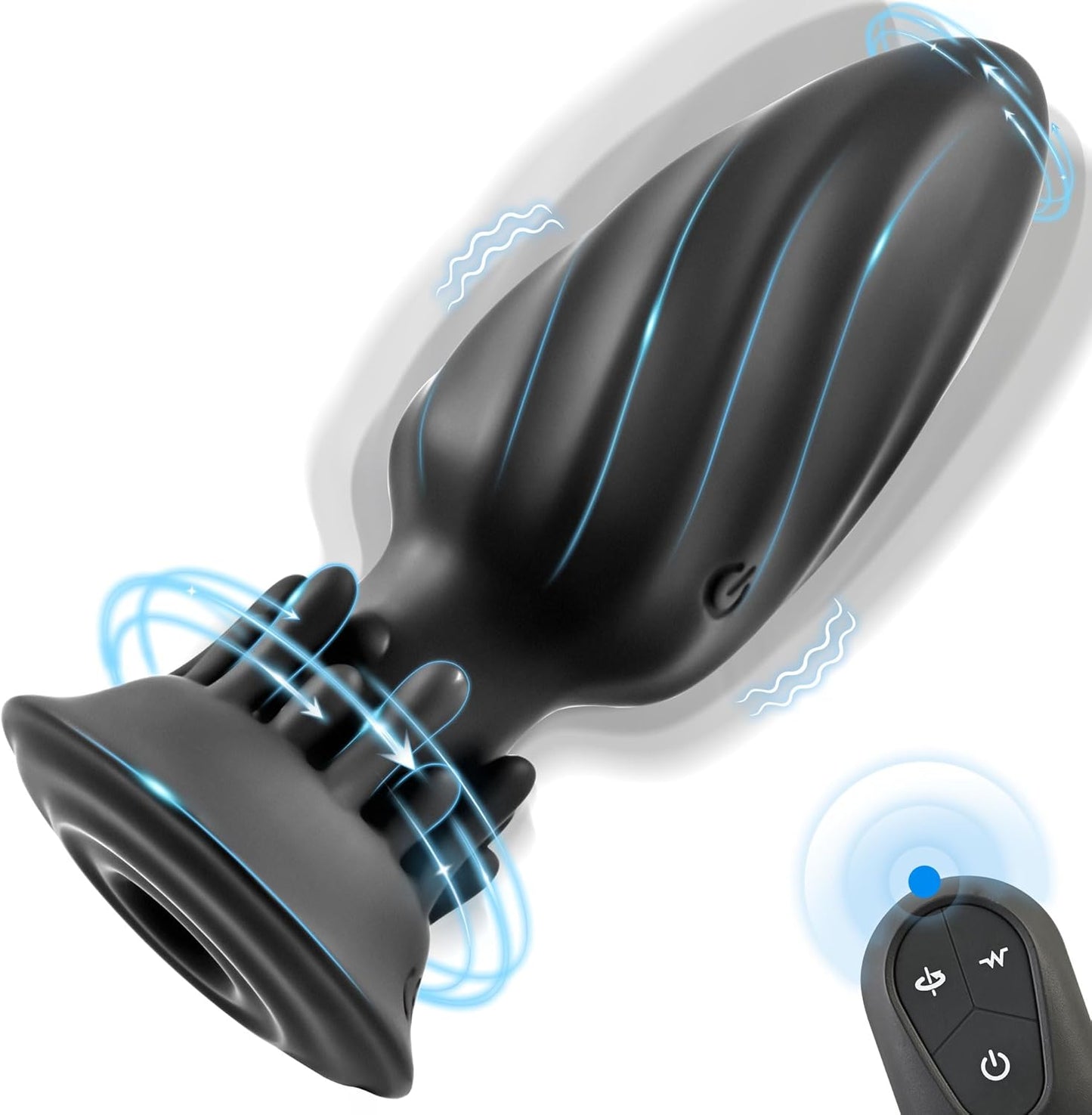360° Tornado Drehmodi Analplug Prostata Massagegerät mit 10 Rotations & Vibrationsmodi