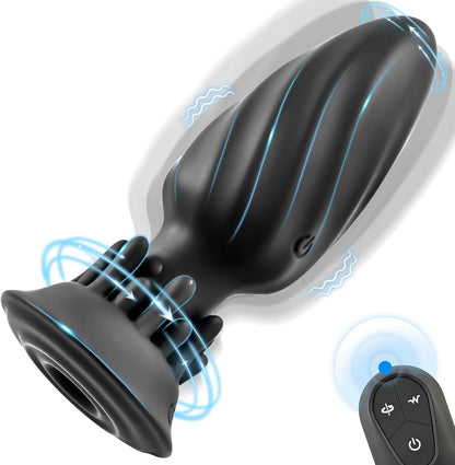 360° Tornado Drehmodi Analplug Prostata Massagegerät mit 10 Rotations & Vibrationsmodi